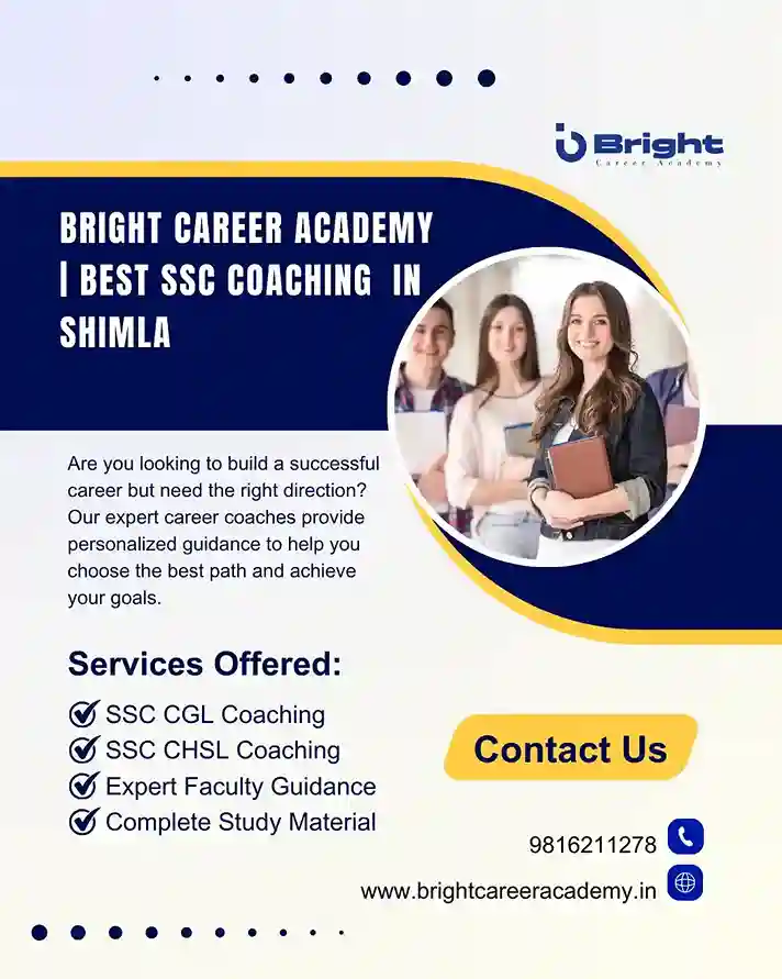 Best SSC Coaching in Shimla at bright career academy-2026
